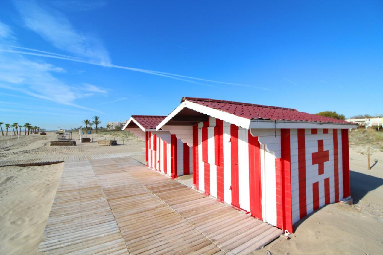 Global Properties, Apartamento Con Terraza Y Piscina A Un Paso De La Playa Canet d'En Berenguer Bagian luar foto